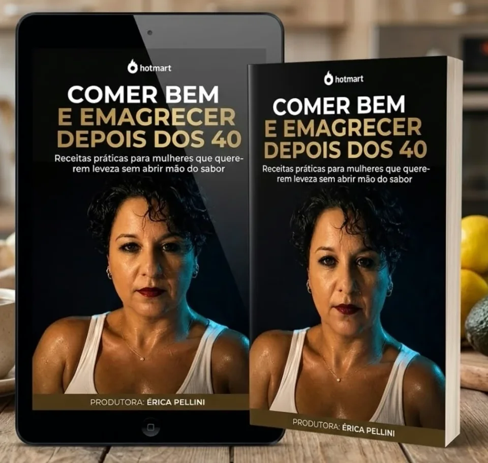 E-book Comer Bem e Emagrecer Depois dos 40 no tablet e impresso